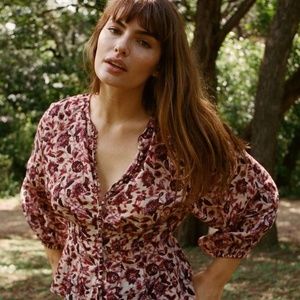 Doen Juliette Top in Plum